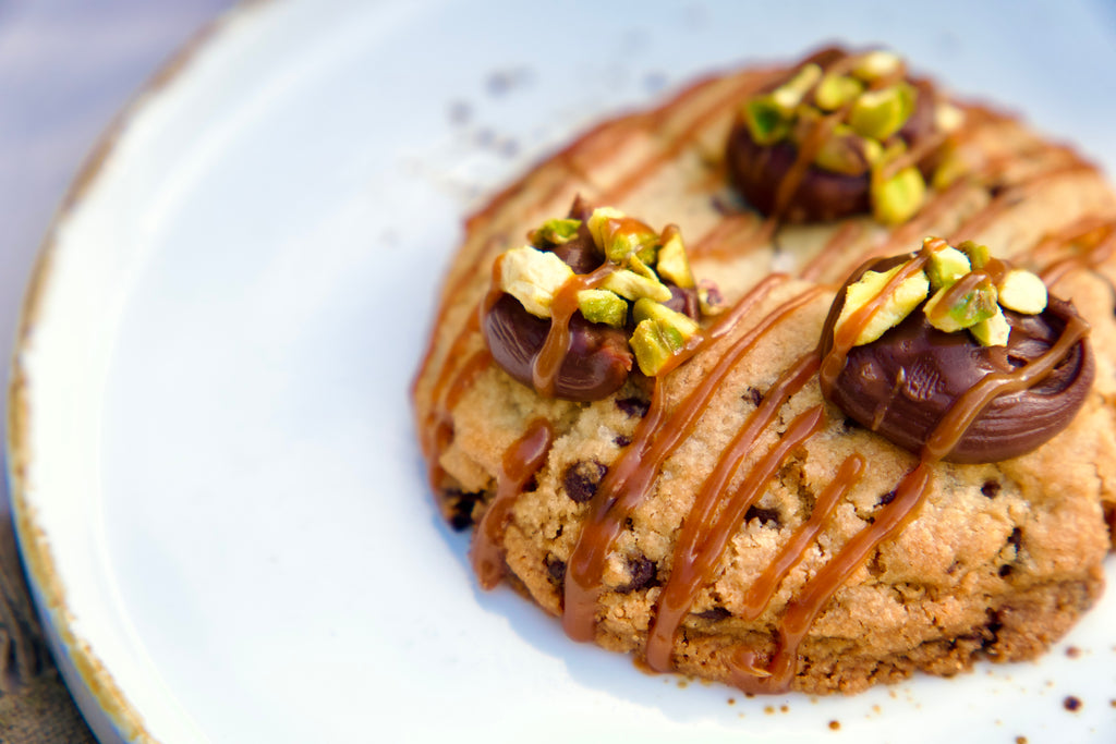 Chocolate & pistachio cookies (6 units)