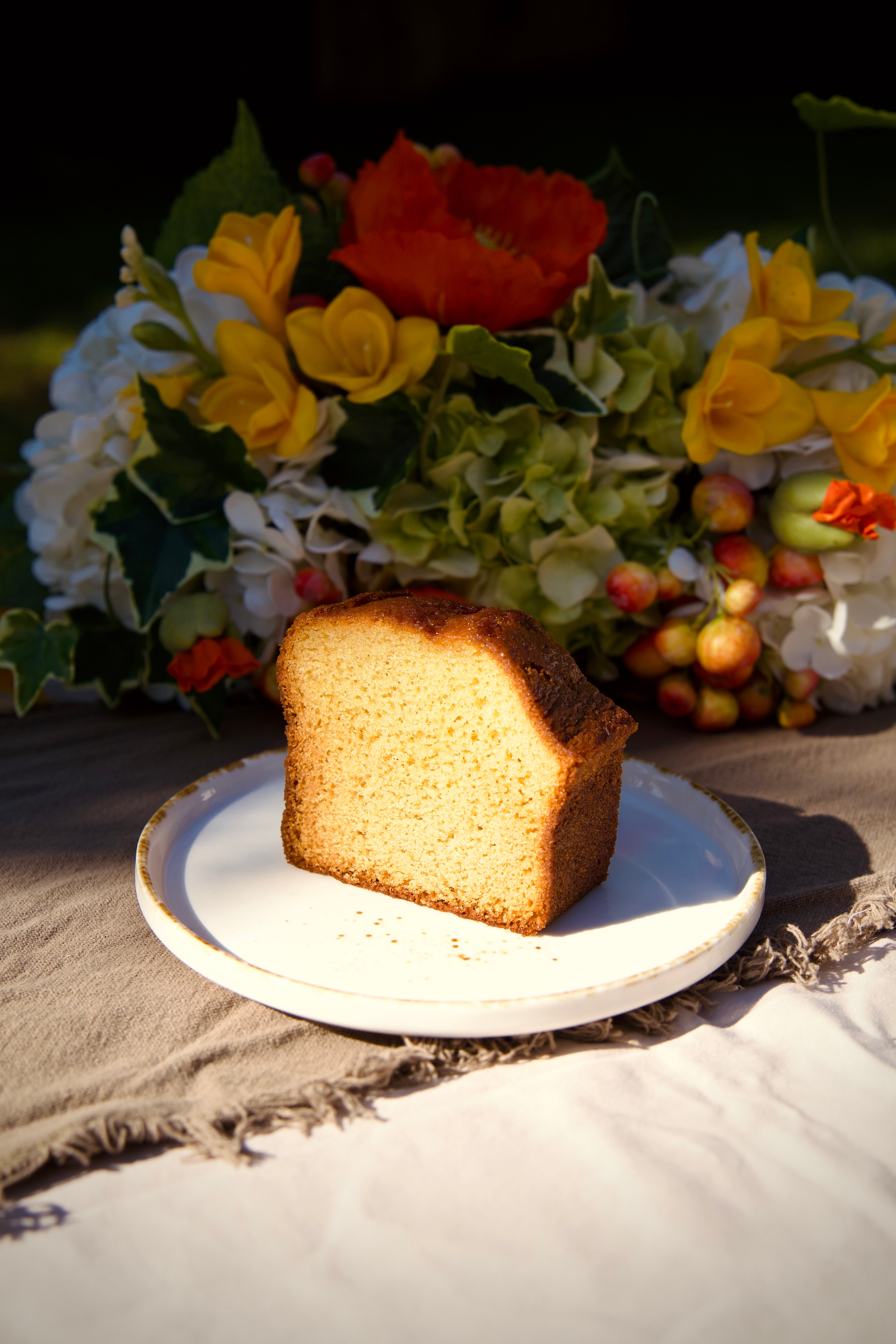 Our Olive oil cake & Orange Liquor "Grand Marnier" (6 large portions)