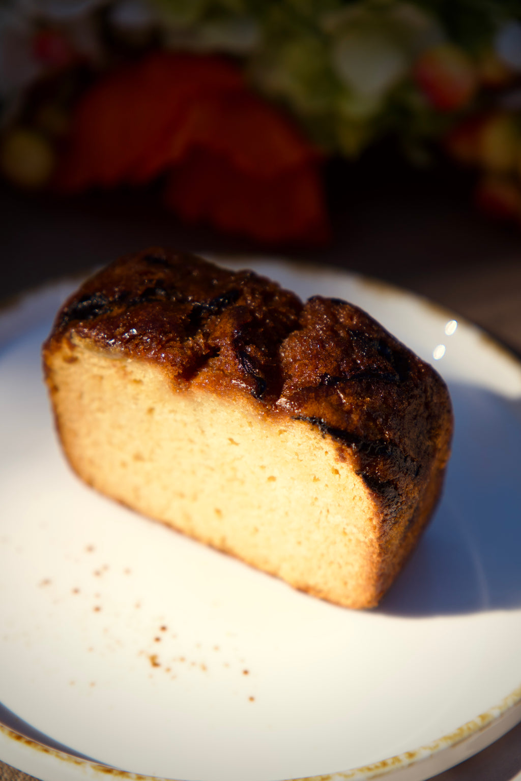 -Gluten Free- orange liquor olive oil cake & bluberry (6 Units)
